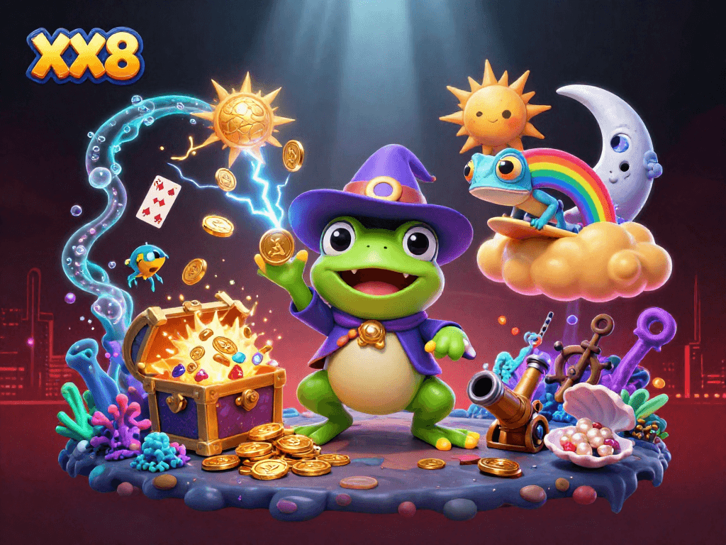 Engage with XX8's thrilling golden coin adventures featuring vibrant characters and dynamic elements.
