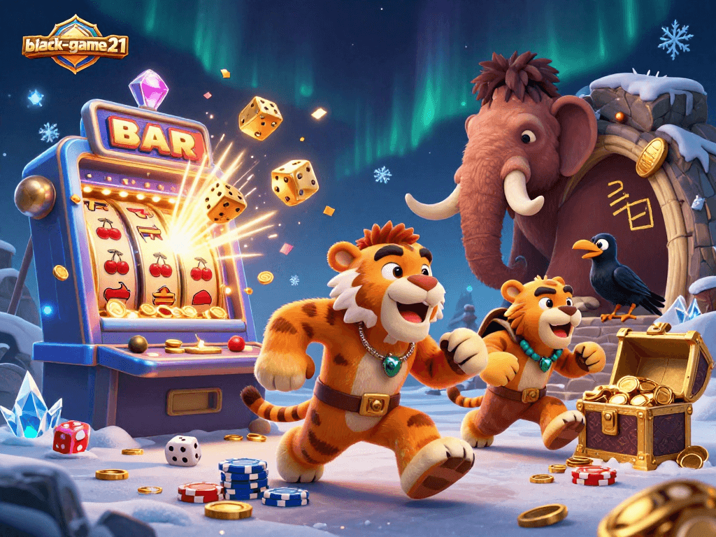 Win big at blackjack-game21 with exciting casino elements and vibrant illustrations showcasing victory.