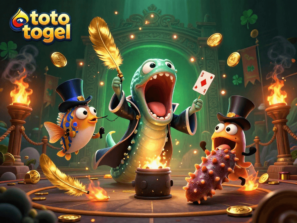 Experience thrilling toto togel gameplay with vibrant characters and dynamic elements in a magical casino world.