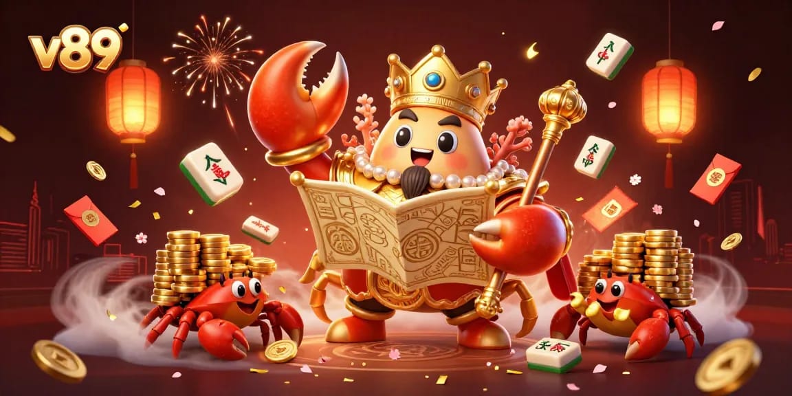 v89 menang dalam permainan slot dengan cepat dan stabil, tampilkan kepiting emas dan koin