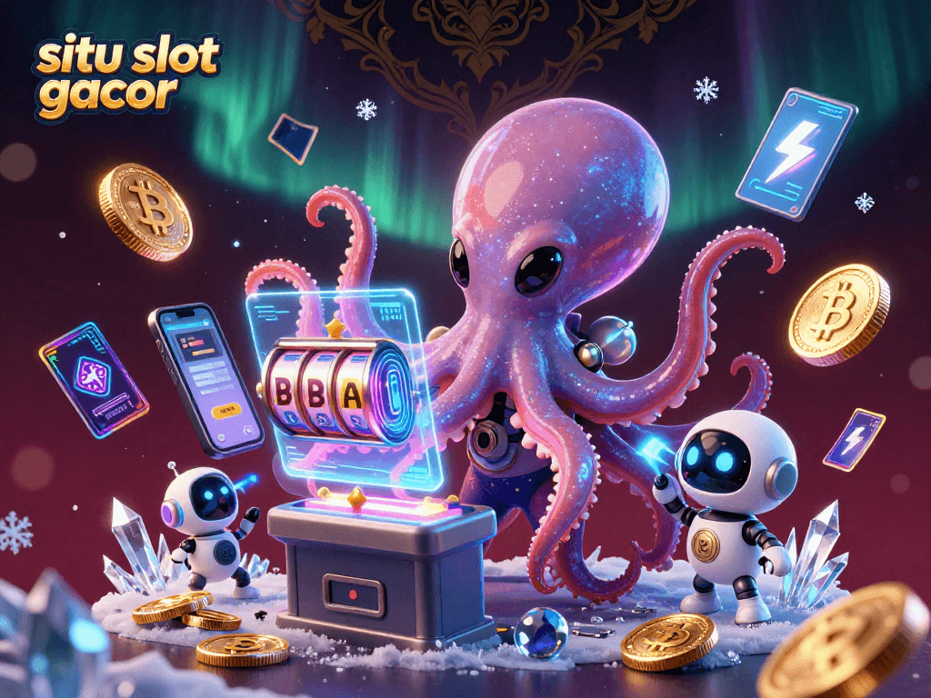 Menangkan di situ slot gacor dengan alien ceria bermain mesin slot holografik.