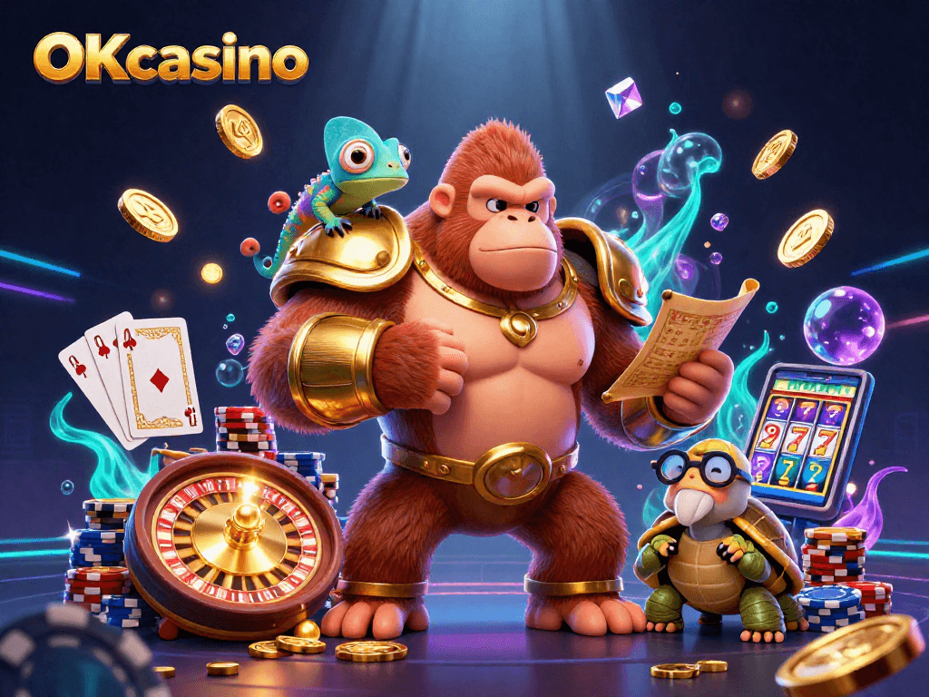OKcasino สร้างประสบการณ์เล่นสล็อตออนไลน์ที่แทรกซึมด้วยความสนุกสนานในภาพสวยงาม