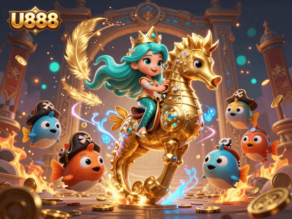 Experience thrilling gaming adventures with U888, showcasing a vibrant casino-themed scene.