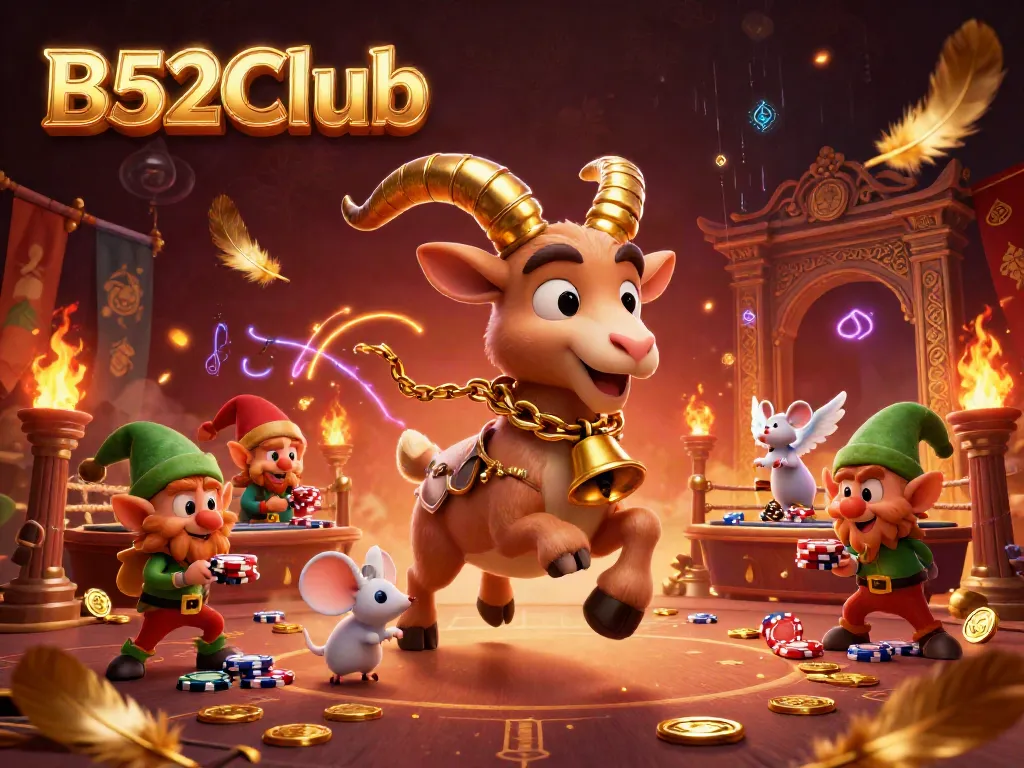 B52Club brings thrilling action with a festive Krampus goat overseeing a wild casino heist.