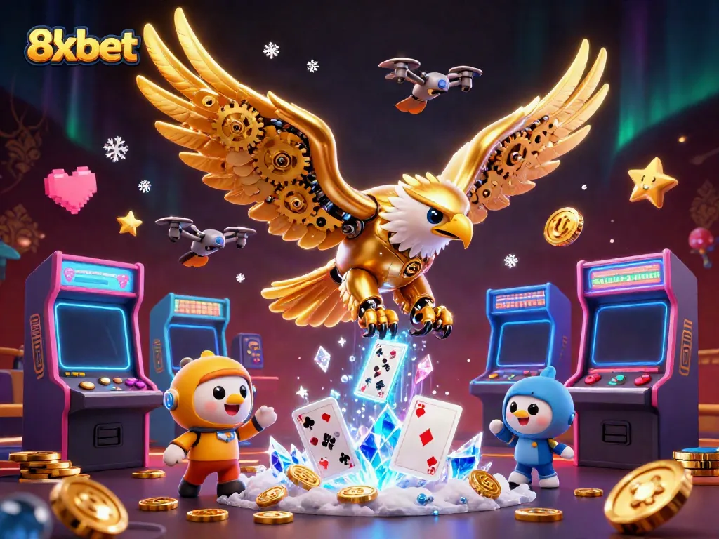 Experience thrilling gameplay at 8xbet, featuring dazzling visual elements of an online casino.