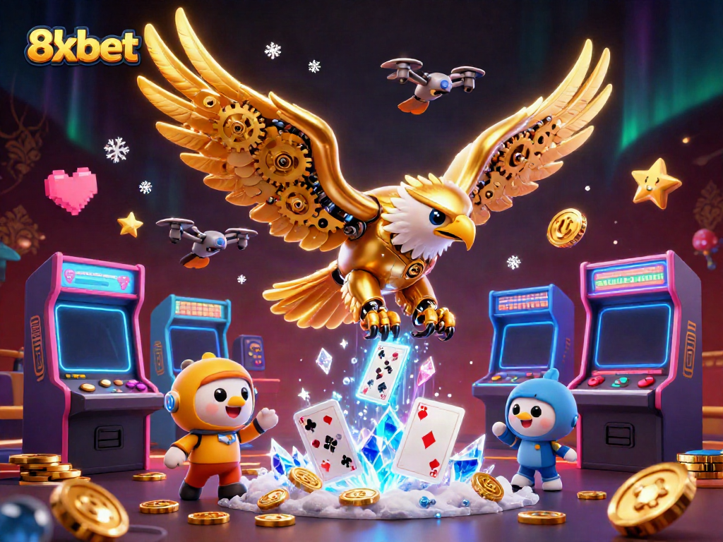 Experience thrilling gameplay at 8xbet, featuring dazzling visual elements of an online casino.