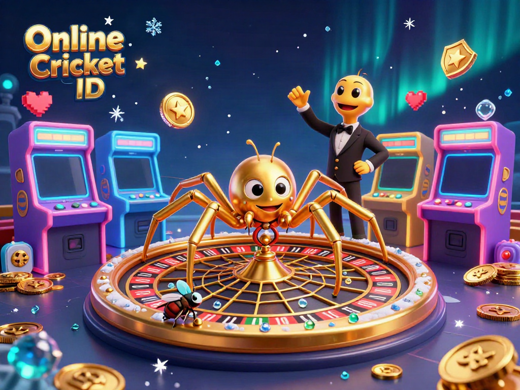 Experience the thrill of Online Cricket ID betting with a colorful array of gaming elements.