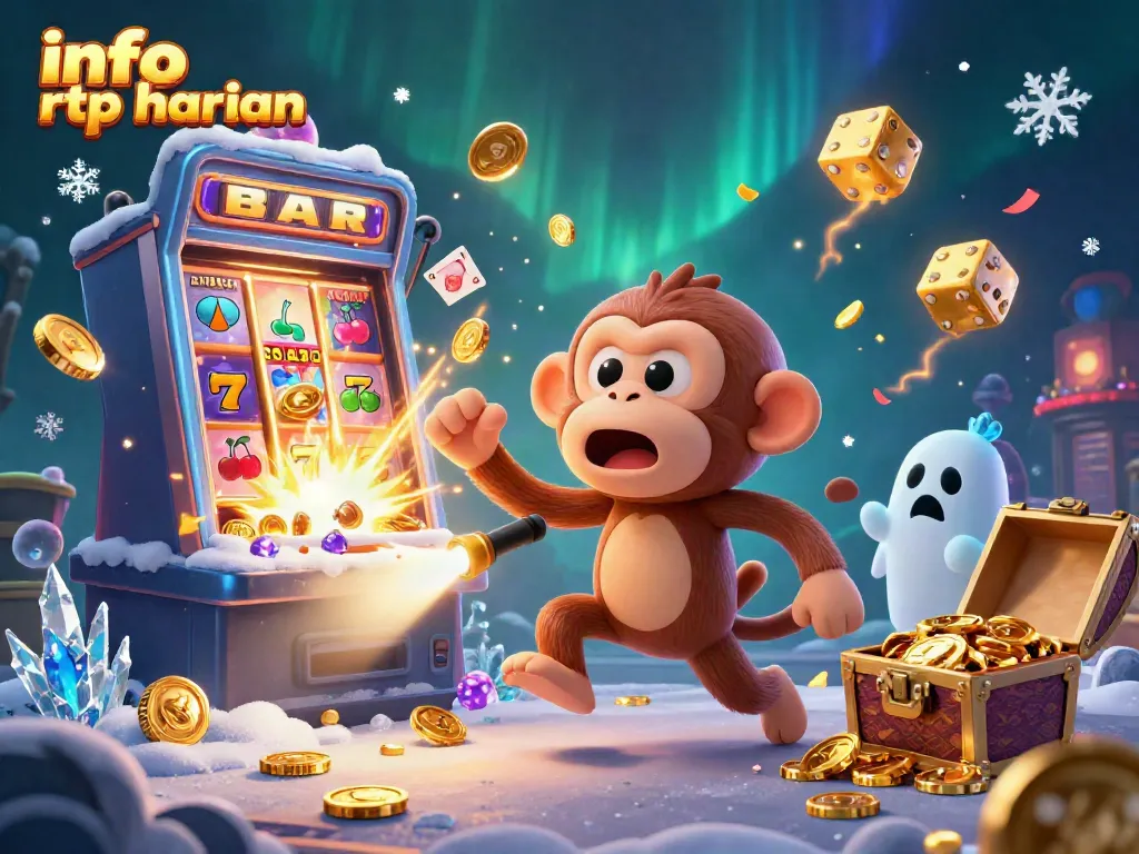 Engage with the excitement of info rtp harian as a mischievous poltergeist monkey juggles golden casino treasures.