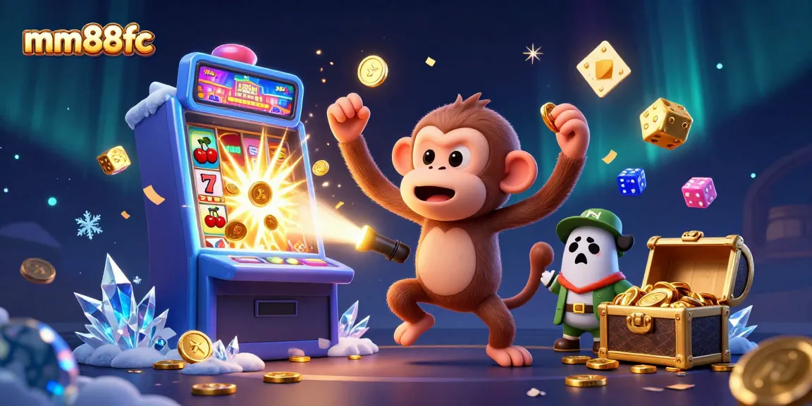 Join the thrilling mm88fc casino adventure with a mischievous monkey and ghost-hunter puppy!