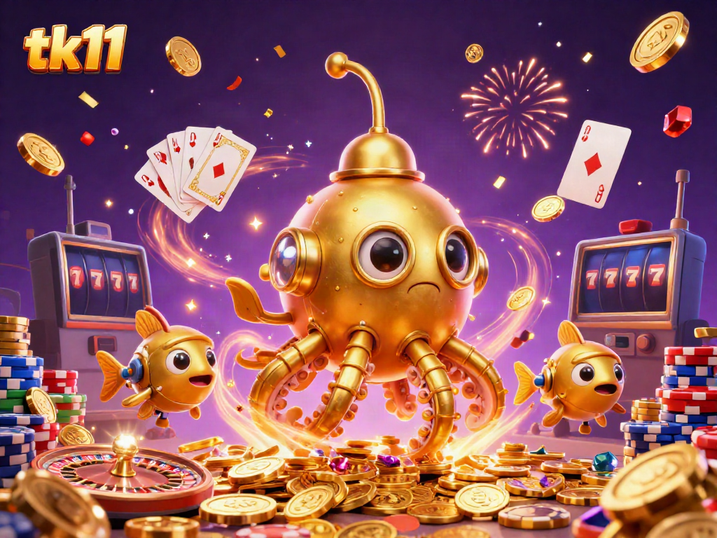 Engage with tk11 by experiencing thrilling casino adventures with golden kraken and mechanical fish.