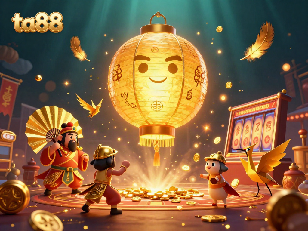 Experience exciting ta88 slot gaming with a golden lantern spirit and dynamic casino atmosphere.
