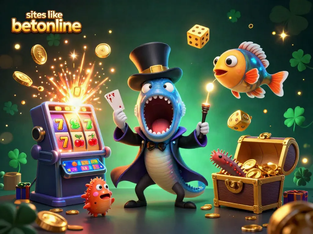 Experience thrilling magic with sites like betonline featuring playful sea creatures and exciting casino elements.
