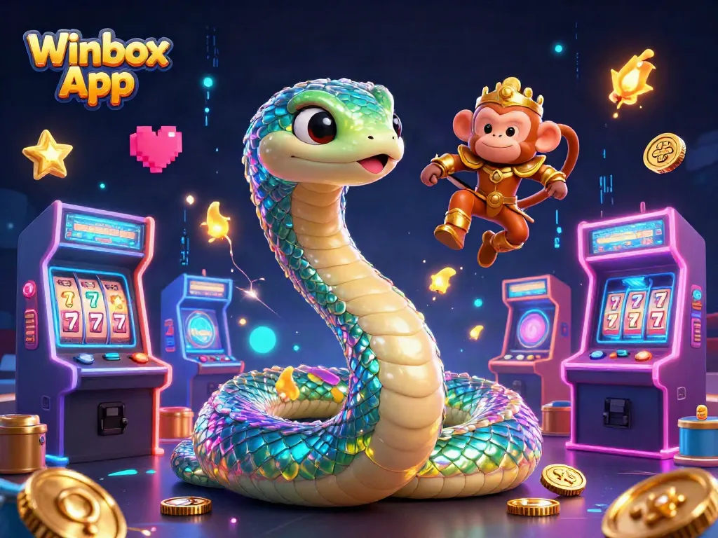 Experience the thrilling gameplay of Winbox App with a vibrant animation of casino elements.