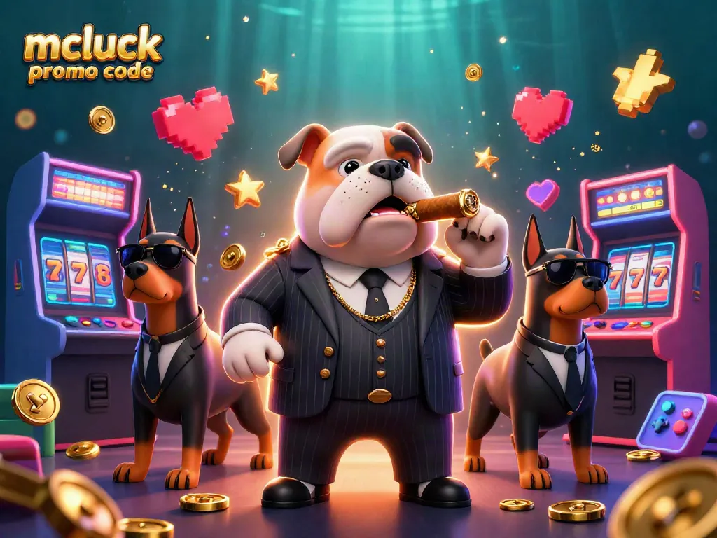 Use the mcluck promo code for exclusive bonuses while surrounded by colorful casino elements.
