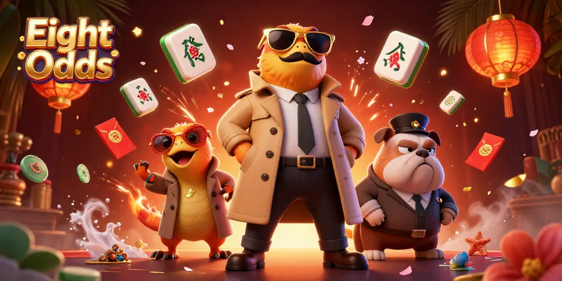 Experience the excitement of Eight Odds with three raptors in disguise at a casino.