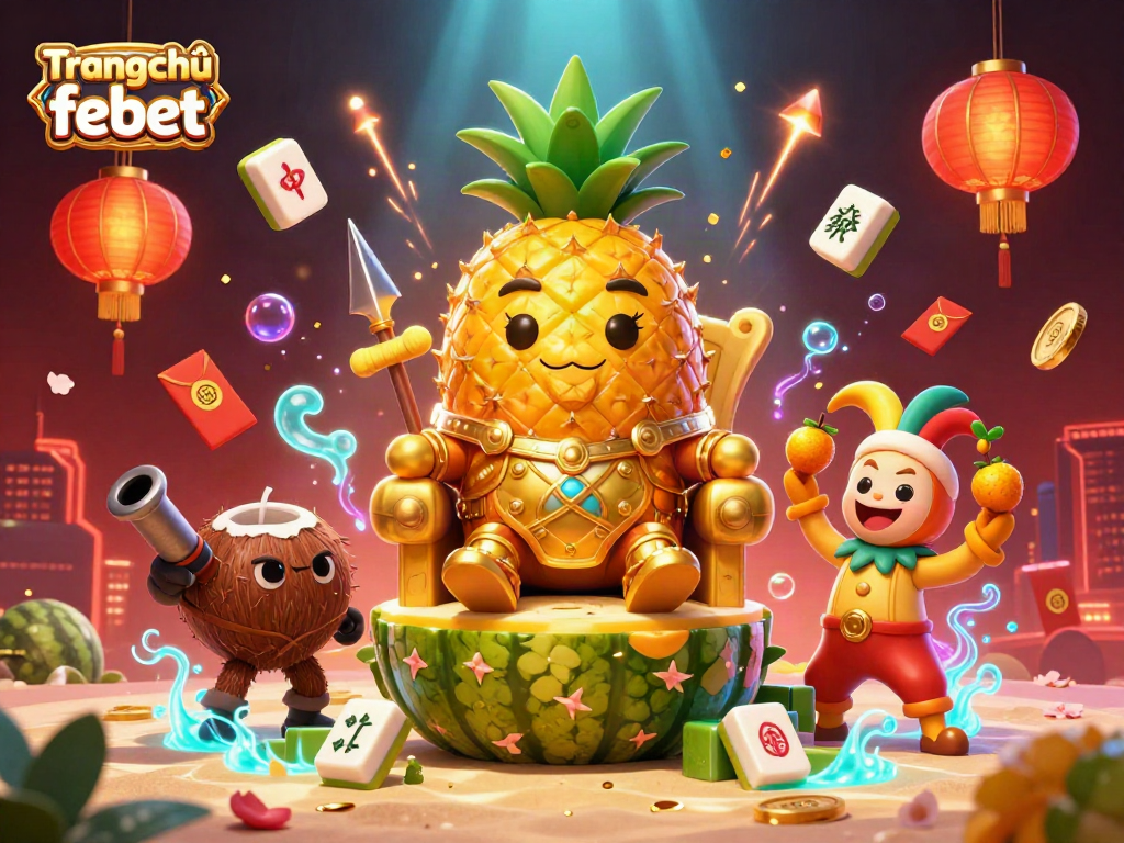 Experience the exciting energy of Trang chủ febet casino with a vibrant 3D pineapple king and dynamic game elements.