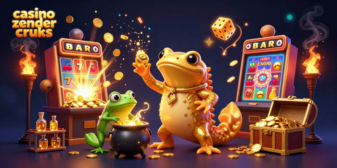 Menangkan jackpot besar di casino zonder cruks dengan ilustrasi kasino yang megah.