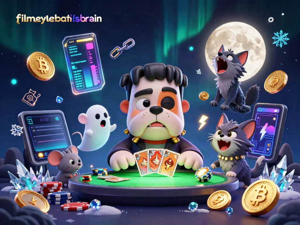 Menang di meja judi dengan filmeyeballsbrain, seekor monster bulldog Frankenstein beraktivitas di meja kasino.