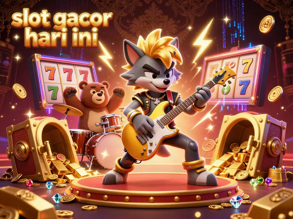 Experience the thrilling ambiance of slot gacor hari ini with vibrant characters and jackpot treasures.