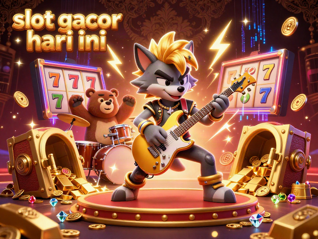 Experience the thrilling ambiance of slot gacor hari ini with vibrant characters and jackpot treasures.