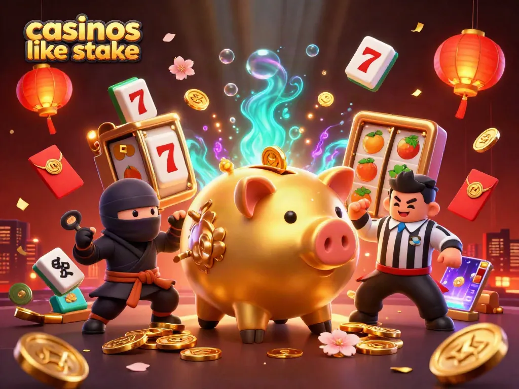 Experience thrilling jackpots and fun gameplay at casinos like stake, featuring vibrant 3D illustrations.