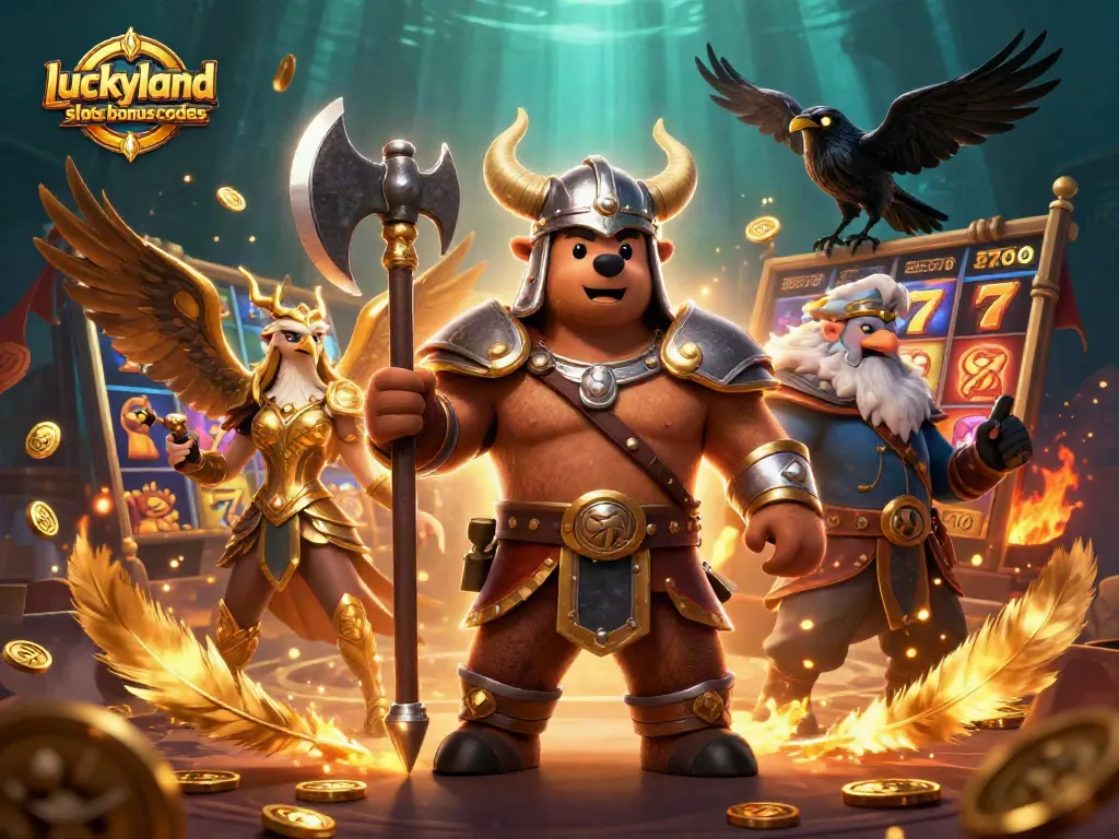 Spin the reels with dynamic luckyland slots bonus codes and vibrant cartoon characters in action.