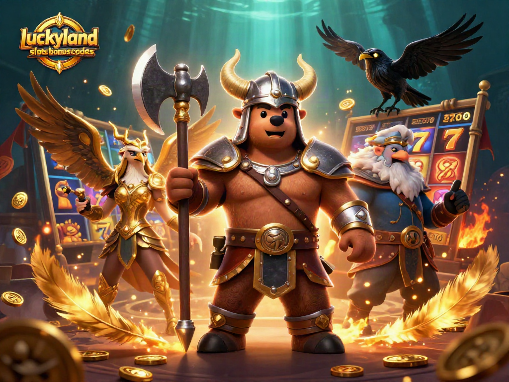 Spin the reels with dynamic luckyland slots bonus codes and vibrant cartoon characters in action.