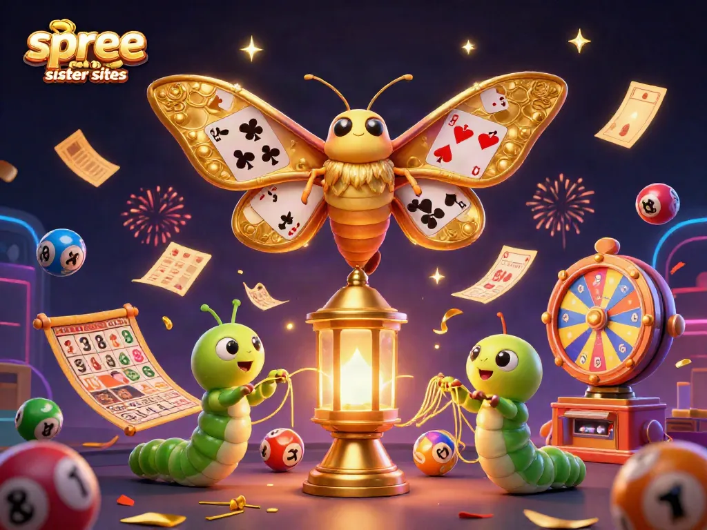 Engage with Spree Casino sister sites through vibrant lottery and casino elements.