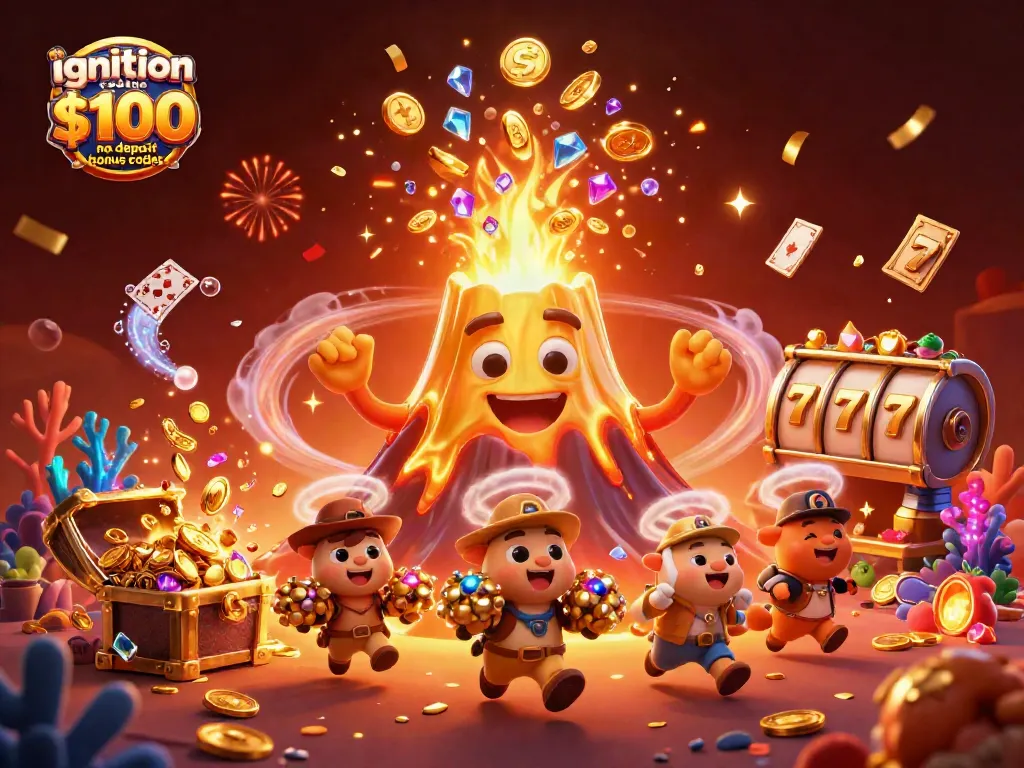 Win big with ignition casino $100 no deposit bonus codes in this captivating 3D illustration.