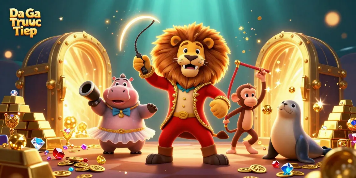 Engage in thrilling Da Ga Truc Tiep adventures with vibrant characters and sparkling treasures!