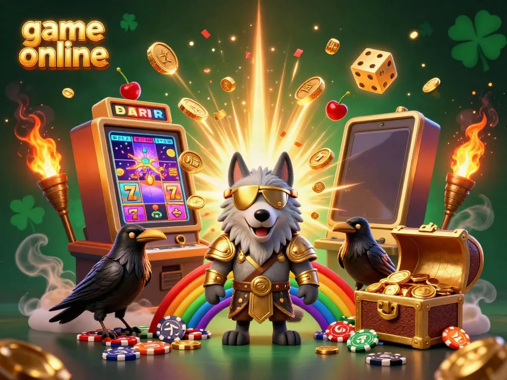 Experience thrilling game online graphics with golden Norse mythology characters amidst dynamic casino elements.