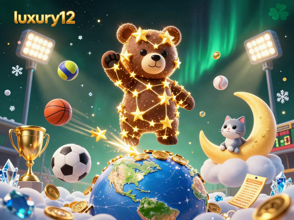 Experience thrilling sports betting action with luxury12's captivating universe full of dynamic elements and golden treasures.