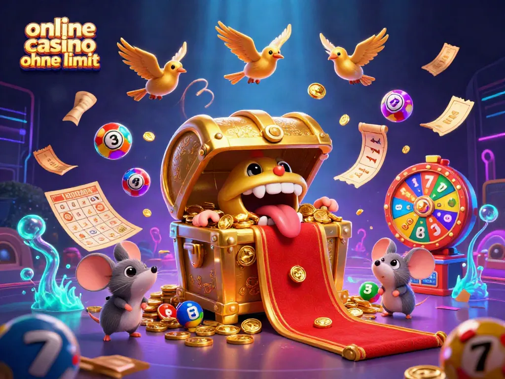 Experience the thrills of an online casino ohne limit with vibrant treasures, games, and winning symbols.